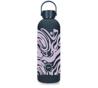 Enso Magical Fleur Hearts Bouteille en Acier Inoxydable Noir avec capacité de 500 ML et Dimensions 7 x 23 cm Acier Inoxydable