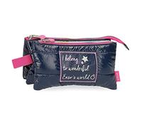 Enso Make a Wish Trousse triple Bleu 22 x 12 x 5 cm Polyester