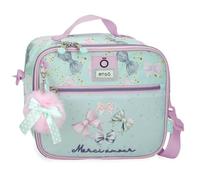 Enso Merci Amour Sac à bandoulière Isotherme Vert 25 x 21 x 11 cm Polyester, Bleu, Talla única, Bandoulière Porte-Aliments Thermique