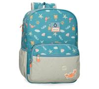 Enso Mr Crab Sac à Dos Scolaire Bleu 30 x 38 x 12 cm Polyester 13,68 L, Bleu, Sac à Dos Scolaire