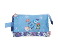 Enso New Friends Trousse Triple Bleue 22 x 12 x 5 cm Polyester