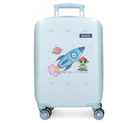 Enso New Friends Valise Cabine Bleue 33 x 50 x 20 cm Rigide 2 kg Fermeture à Combinaison latérale ABS 2 kg 28 L Bagage à Main, Bleu, Talla única, Valise Cabine