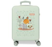 Enso Play All Day Valise de Cabine Verte 38 x 55 x 20 cm Rigide ABS Fermeture à Combinaison latérale 34L 2 kg 4 Roues Doubles Bagage Main, Vert, Valise Cabine