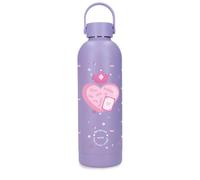 Enso Queen of Hearts Bouteille en Acier Inoxydable Violet 7,4 x 23,5 x 7,4 cm
