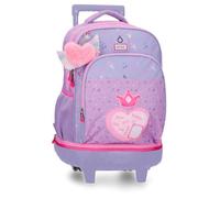 Enso Queen of Hearts Sac à Dos 2 Roues Violet 33 x 44 x 21 cm Polyester 30,49 L
