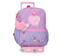Enso Queen of Hearts Sac à Dos à roulettes Violet 27 x 33 x 11 cm Polyester 9,8 L