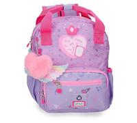 Enso Queen of Hearts Sac à Dos de Promenade Violet 23x28x10 cm Polyester 6,44L