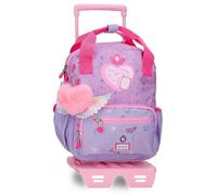 Enso Queen of Hearts Sac à Dos de Promenade Violet 23x28x10 cm Polyester 6,44L