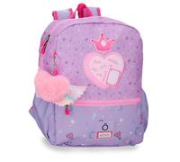 Enso Queen of Hearts Sac à Dos Scolaire Violet 27x33x11 cm Polyester 9,8L