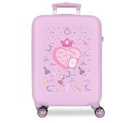 Enso Queen of Hearts Valise de Cabine Rigide en ABS avec Fermeture à Combinaison latérale 34 l 2,6 kg 4 Roues Doubles 38 x 55 x 20 cm