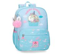 Enso Unicorn Paradise Sac à dos scolaire adaptable à chariot Turquoise Bleu 30 x 38 x 12 cm Polyester 13,7 l