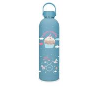 Enso Unicorn Paradise Bouteille en Acier Inoxydable Bleu 7 x 26,5 x 7 cm