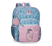 Enso We Love Flowers Sac à dos scolaire adaptable à chariot Rose 30 x 38 x 12 cm Polyester 13,68 l, rose, Sac à dos scolaire adaptable à chariot