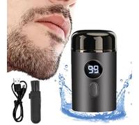 Enspiracle Mini Shaver, Unisex Mini Portable Electric Shaver, Sopami Mini Electric Shaver, USB Rechargeable IPX7 Waterproof Electric Razor Beard Trimmer (Style B - gray)