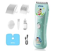 ENSSU Tondeuse à cheveux silencieuse pour enfants, rechargeable par USB, kit de coupe de cheveux étanche pour enfants, tondeuse à cheveux sans fil pour bébés avec deux peignes de guidage