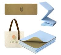 Enssy Tapis de voyage pliable et antidérapant 173 x 61 x 0,4 cm, léger et pliable pour le voyage, tapis de yoga pliable avec sac de transport, exercice, pilates