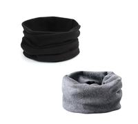 ENSTAB 2 Pcs Écharpe Cache-cou Enfants Coton Automne Hiver Écharpe Bébé Boucle Cache-cou Foulards Bébé Filles et Garçons… (Garçon-J)