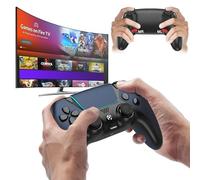 Enstixsm Manette Luna avec palettes arrière, turbo, manettes de jeu Fire TV sans fil pour PC, GeForce NOW, Firestick, remplacement pour manette de jeu Luna avec joystick ALPS, pas de Drift, bleu