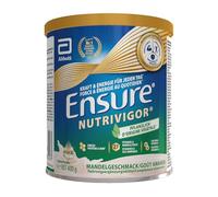 Ensure NutriVigor d'origine végétale - Complément alimentaire avec protéine, HMB et 27 vitamines et minéraux, y compris la vitamine C, le magnésium et le zinc - Saveur amande - 1 x 400g