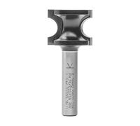 ENT 14442 Fraise à profils 1/2 rond Carbure, Queue (S) 8 mm, Diamètre (D) 22,3 mm, NL 17,9 mm, R 4,76 mm, SL 32 mm, profils 1/2 rond Ø 22,3 mm