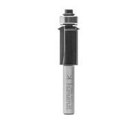 ENT 15590 Fraise à affleurer droite avec rainure en Carbure Queue (S) 8 mm, Diamètre (D) 15,9 mm, NL 25,4 mm, D2 12,7 mm, SL 32 mm, avec roulement