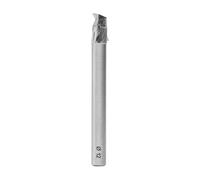 ENT 30011 Fraise pour Aluminium, Acier à coupe rapide, Queue (S) 8 mm, Diamètre (D) 12 mm, NL 14 mm, Z1, GL 80 mm