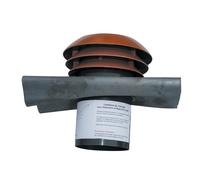 Ent/sort air toiture rouge diam 125mm - Atlantic 464055