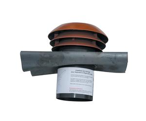 Ent/sort air toiture rouge diam 125mm - Atlantic 464055