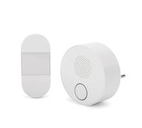 Entac Sonnette de porte AC plug-in Interrupteur cinétique IP44 émetteur