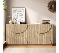 entapuk Buffet, 160 L X 40 B X 80 H(cm), Meubles D'entrée avec Étagères Et 4 Portes, Étagère, Grand Espace De Rangement, Bois