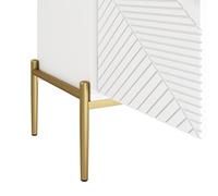 entapuk Buffets, avec 4 Portes Texturées, Armoires, Poignées en Métal, Meubles De Rangement, Commode, Adaptés Au Salon/Salle À Manger/entrée, 162 X 40 X 80 cm (l/h/p)