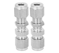 Entatial Cloison de raccord en Acier Inoxydable, cloison de Compression Stable, résistance à Haute Pression en Acier Inoxydable 316 pour conduites de gaz, conduites d'huile, conduites d'eau(6)