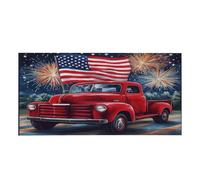 Entemne 1 housse de lumière fluorescente avec drapeau de camion rouge - Filtre diffuseur magnétique réduisant l'éblouissement pour salle de ureau, maison - 120 x 60 cm