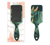 Entemne Brosse à cheveux pour femmes, hommes, filles, garçons, animal dinosaure, dragon, brosse de massage, peigne à coussin d'air pour cheveux secs et humides démêlant, brosses à cheveux
