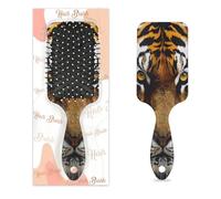 Entemne Brosse à cheveux pour femmes, hommes, filles, garçons, Forest King Tigre, brosse de massage pour cuir chevelu, peigne à coussin d'air pour cheveux secs et humides démêlant, brosses à cheveux