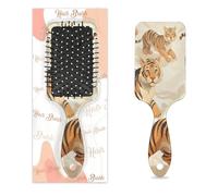 Entemne Brosse à cheveux pour femmes, hommes, filles, garçons, motif animal tigre, brosse de massage pour cuir chevelu, peigne à coussin d'air pour cheveux secs et humides démêlant, brosses à cheveux