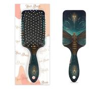 Entemne Brosse à cheveux pour femmes, hommes, filles, garçons, papillon, attrape-rêves, brosse de massage du cuir chevelu, peigne à coussin d'air pour cheveux secs et humides démêlant, brosses à