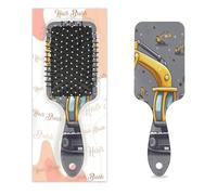 Entemne Brosse à cheveux pour femmes, hommes, filles, garçons, pelleteuse, brosse de massage pour cuir chevelu gris, peigne à coussin d'air pour cheveux secs et humides démêlant, brosses à cheveux