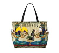 Entemne Grand sac de plage avec fermeture éclair Aniaml abeilles fleurs jaunes imperméable sac fourre-tout de plage sac fourre-tout pliable pour femme voyage vacances gym piscine caravane, Papyrus des