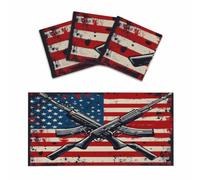 Entemne Lot de 3 couvertures de lumière fluorescentes avec motif drapeau américain, pistolet artistique, diffuseur de plafond, filtre antireflet pour salle de ureau, éclairage à la maison