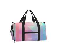 Entemne Sac de sport avec compartiment à chaussures pour homme et femme - Léger et résistant à l'eau - Motif zèbre violet et noir, Dégradé de couleur pastel ombré, 45x23x25cm, Classique