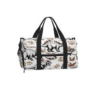 Entemne Sac de sport en forme de papyrus avec compartiment à chaussures pour femme et homme - Léger et résistant à l'eau - Pour le w nd ou la nuit, Ancient Dinosaures Animal, 45x23x25cm, Classique
