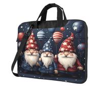 Entemne Sac pour ordinateur portable 13/14/15,6 pouces Independence Day Genomes Usa Housse pour ordinateur portable pour homme et femme Léger Résistant à l'eau Sac à bandoulière, multicolore, 15.6