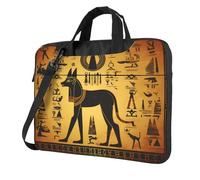 Entemne Sac pour ordinateur portable 13" - Motif peintures murales de l'Égypte ancienne Anubis Hiéroglyphe - Pour homme et femme - Léger et résistant à l'eau, multicolore, 14 inch