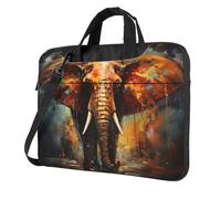 Entemne Sac pour ordinateur portable de 13 pouces graffiti éléphant africain peinture art housse pour ordinateur portable housse pour ordinateur portable pour femmes hommes léger résistant à l'eau