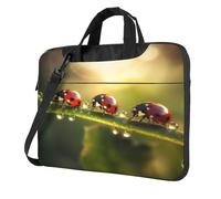 Entemne Sacoche pour ordinateur portable 13/14/15,6" - Jolie coccinelle - Animal sauvage - Pour homme et femme - Légère et résistante à l'eau - Sac à bandoulière, multicolore, 13 inch