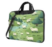 Entemne Sacoche pour ordinateur portable de 13 pouces - Légère, résistante à l'eau - Motif mouton sauvage - Pour homme et femme, multicolore, 15.6 inch