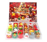 Enten -Adventskalender Weihnachten - 24 -Tage -Urlaubs -Countdown -Box | Sammler -Mini -Spielzeugfiguren für Kinder Teenager Erwachsene | Fun Birthday Party Geschenk | Feriendekoration für Entenmotiv