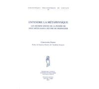 Entendre La Métaphysique - Les Significations De La Pensée De Descartes Dans L'oeuvre De Heidegger