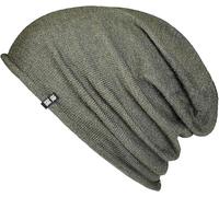 Enter the Complex® Léger Bonnet en Laine Mérinos, Bonnet Souple Tricoté Épaisseur Unique, 100% Laine Mérinos, Hommes et Femmes, Taille Unique, Vert Olive